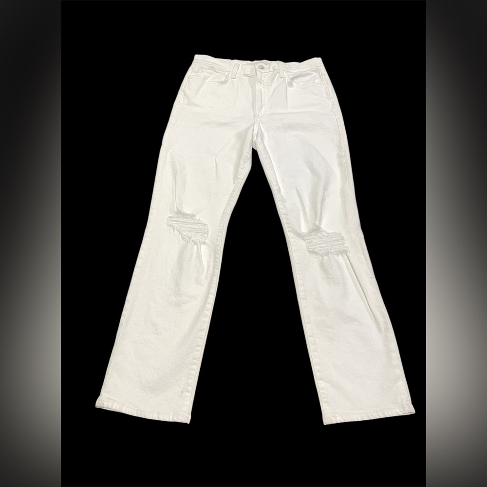 Joe’s The Luna High Rise Cigarette Ankle Distressed Women Jeans Sz 30 NWT White